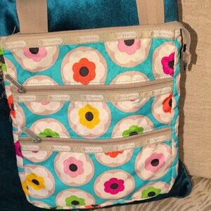 LeSportsac Floral Crossbody Bag - Blue and Multicolor